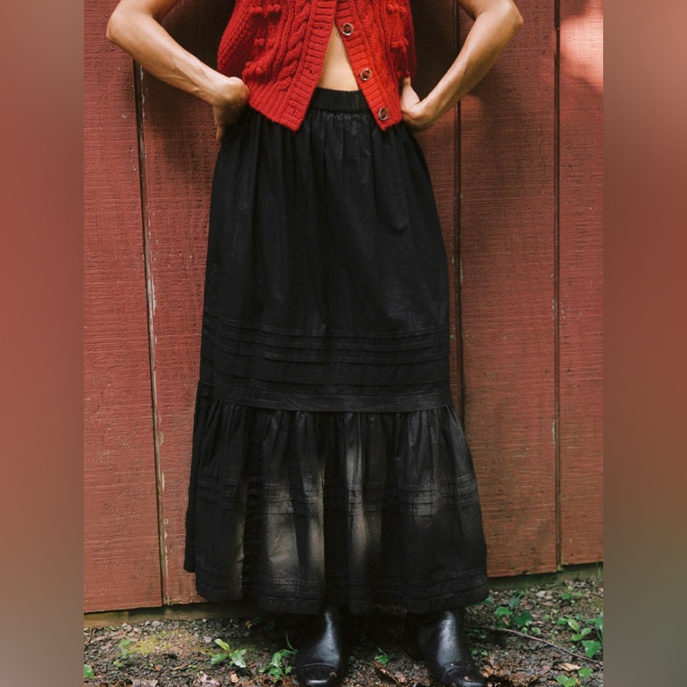 Christy Dawn Gabrielle Pintuck Tiered Skirt